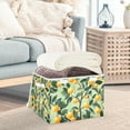 thumbnail image 3 of Yayeee Collapsible Cube Storage Bin with Lid Fabric Closet Decorative Basket with Handles, Orange Tree, 3 of 7