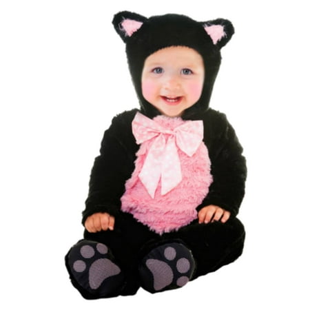 Goodmark Infant Girls Kitty Cat Cutie Costume Plush Black