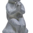 thumbnail image 3 of Benjara 23 Inches Polyresin Frog Figurine with Crown, Gray and Gold, 3 of 3