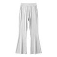 thumbnail image 5 of JIAYUE Women Pants Baggy Mid Rise Flare Leg Side Pockets Solid Color Long Trousers for Outdoor Activities, 5 of 5