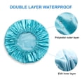 thumbnail image 2 of Shower Cap, 4-Pack Shower Caps for Women, Double Waterproof Layers Bathing Shower Hat Hair Protection EVA Shower Caps Reusable, X-Large Size, 2 of 5
