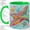 Green, variant on Colorful Sea Turtle Accent Mug, 11oz Ceramic Coffee Cup for Ocean Lovers