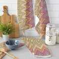 thumbnail image 2 of Ethnic Style Stripes Abstract Design Microfiber Towel Absorbent Kitchen Cleaning Cloth Dish Towel Household Cleaning Towel, 2 of 7