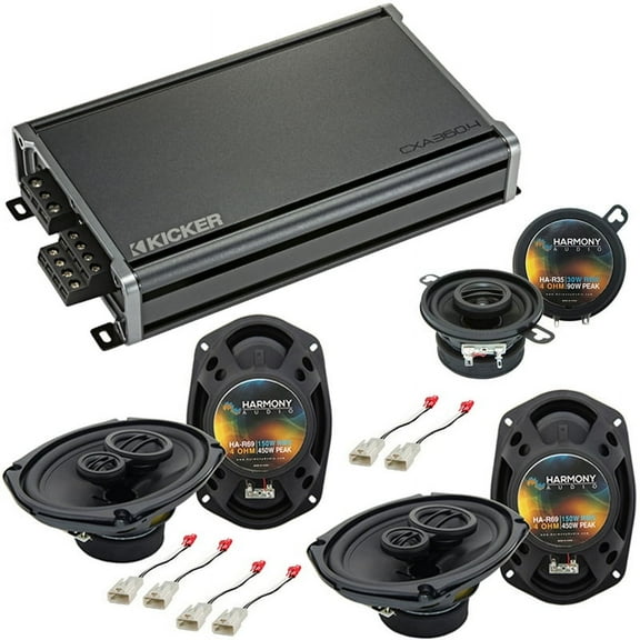 Fits Toyota Camry 2002-2006 Speaker Upgrade Harmony (2) R69 R35 & CXA360.4 Amp