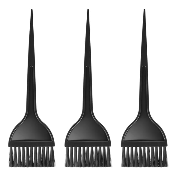 Beaupretty 12 unids Cepillos de tinte para el cabello Mango largo Planeo para colorear Colorear Cepillo Cepillo Pelo Tinte Aplicador (negro)