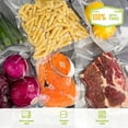 thumbnail image 7 of 4 Rolls 11" x 50' Vacuum Sealer Bags for Food, BPA Free Food Saver Rolls, Vacuum Seal Rolls for Seal-a-Meal and FoodSaver Vacuum Sealers, 7 of 7
