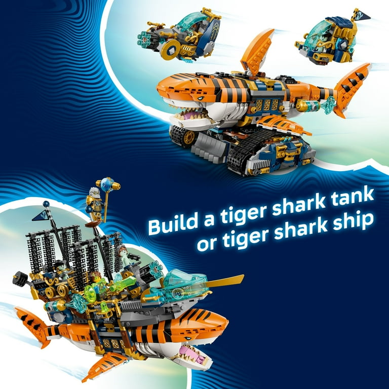 LEGO, DreamZzz Tiger Shark Tank Building Toy, 71515, 2 Build