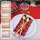 thumbnail image 1 of Cubiertos con Flores de Navidad, Cuchara de Café, Cuchara de Acero Inoxidable, Tenedor de Fruta, Cuchara de Postre, Juego de Regalo de Tenedor y Cuchara de Navidad, 1 of 7