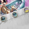 thumbnail image 4 of Feelyou Gothic Witch Skeleton Curtains Pack of 2 (42x84 Each), Purple Sequin Print Curtains Blackout, Fairy Tale Bedroom Curtains, Window Curtains Home Decor, 4 of 6