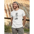thumbnail image 2 of Sketch Of Standing Otter Tee Men's -Image by Shutterstock, 2 of 4