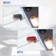 thumbnail image 4 of Cubierta de la manija del interruptor de extracción del techo rígido para Jeep Wrangler JL JLU 2018-2023 para decoración del pestillo del panel Freedom 6 piezas patrón de fibra de carbono rojo, 4 of 7