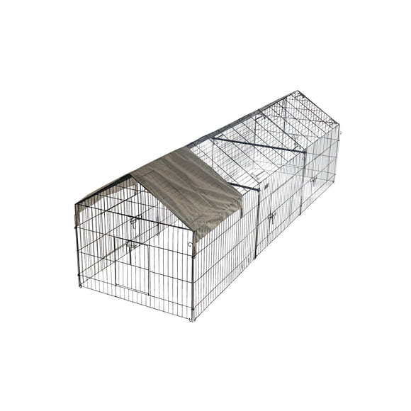 Metal Chic Ken Co Op 130X40X40in Chicken Run With Waterproof Cover Portable Poultry Cage Walk In Hen House Outdoor Backyard Farm Animal Enclosure Crate Pet Playpen Exercise Pen For Rabbit Duck