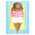 thumbnail image 1 of Toland Home Garden Neapolitan 12.5 x 18 Inch Decorative Colorful Summer Ice Cream Cone Garden Flag, 1 of 1