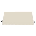 thumbnail image 2 of Awntech 5.38 Ft Charleston Sloped Fixed Awning with Scrolled Iron Arms (64.5in x 24in x 24in), Linen, 2 of 3