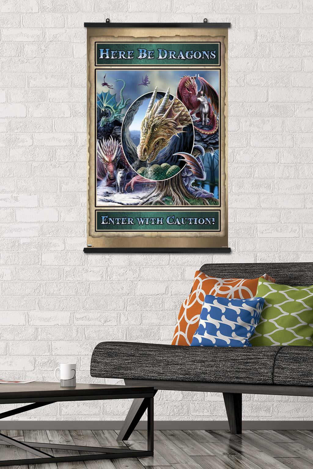 Lisa Parker - Here Be Dragons Wall Poster, 22.375" x 34"