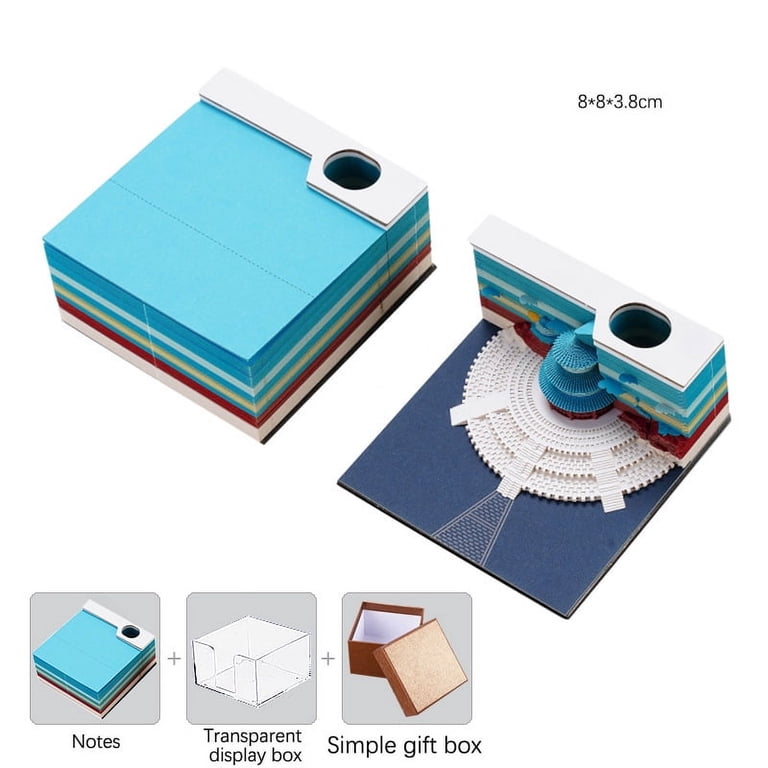 Creative Note Paper AoBing 3D Note Paper Calendar - Rip Away Desk Art ...