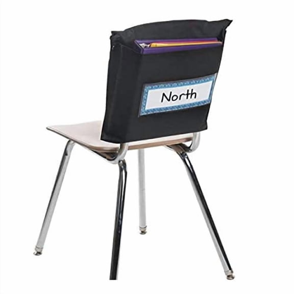 Store More Deep-Pocket Chair Pockets ?6 Pack ? Black