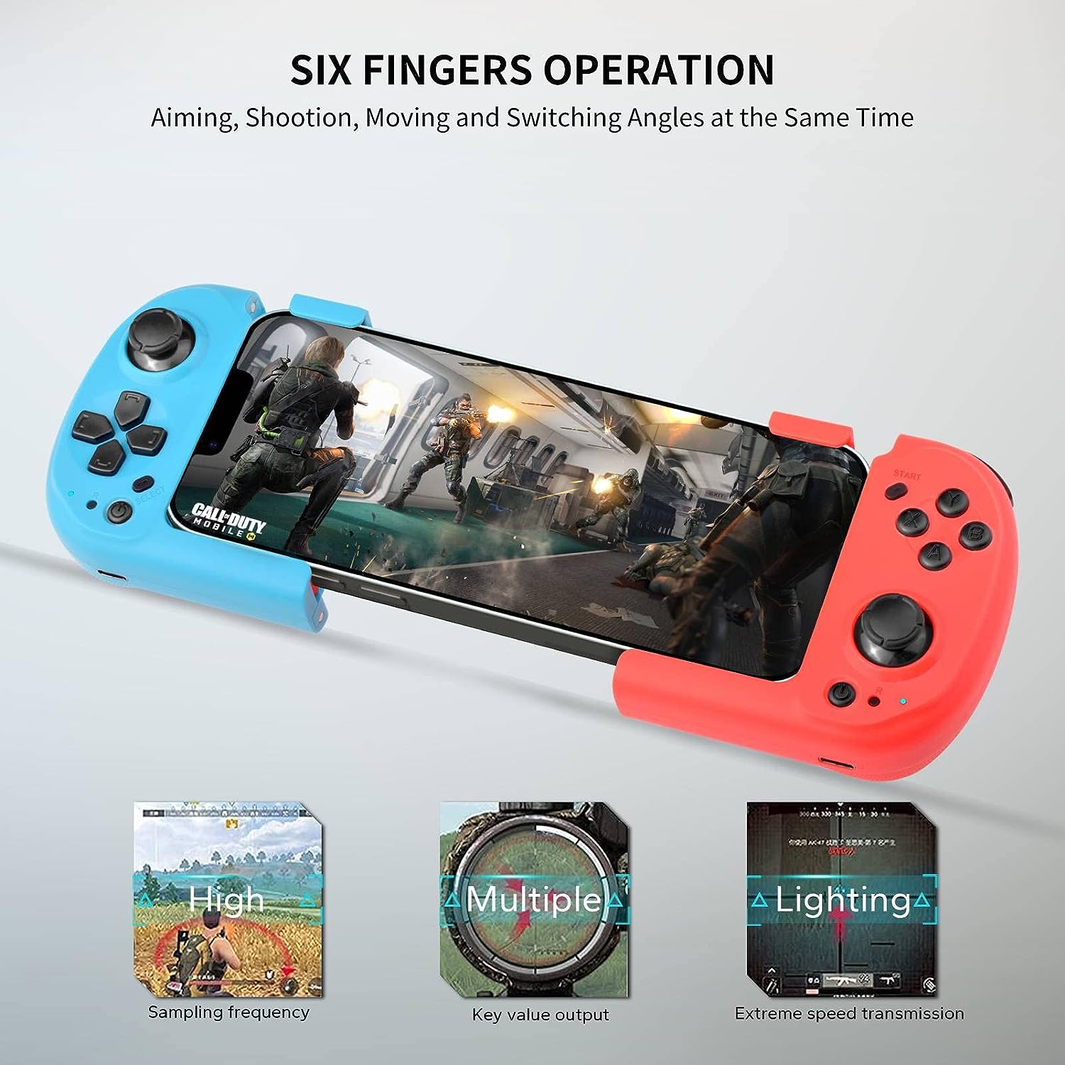Manette De Jeu Sans Fil Bluetooth Pour IPhone & Android - Type-C, Rechargeable