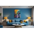 thumbnail image 2 of Music Wall Art Play The Saxophone Guy Muisic Room Decor Poster Music Canvas Art For Livingroom Bedroom Office, 2 of 6