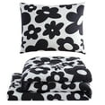thumbnail image 5 of (2 pack) Urban Shop 2-Piece Black & White Textured Floral Teen Comforter Set, Twin/TXL, 5 of 9
