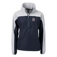 thumbnail image 2 of Women's Cutter & Buck Navy/Gray Detroit Tigers Charter Eco Recycled Anorak Jacket, 2 of 3
