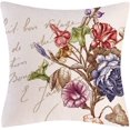 thumbnail image 2 of Vintage dense linen single-sided print throw pillowcase (45x 45cm) 2 pcs, 2 of 3