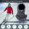 thumbnail image 5 of MMTX Balaclava Winter Face Mask Men Women Fleece Balaclava Ski Mask Windproof Motorcycle Masks Neck Warmer Balaclava Face Hood for Bicycle Snowboard Outdoor Sports Unisex (Gray), 5 of 7