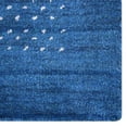 thumbnail image 4 of Get My Rugs UBSLSM515L0003A11 6 x 9 ft. Hand Knotted Loom Silk Mix Contemporary Rectangle Area Rug, Blue, 4 of 5