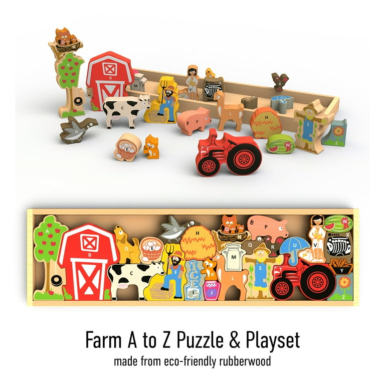 Farm A to Z Puzzle & Playset - Walmart.com