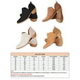 thumbnail image 2 of Gomelly Women Ankle Boots Fashion V Cut Stacked Heel Booties Khaki 8, 2 of 5