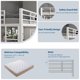 thumbnail image 4 of Yeshouse cama alta individual con escritorio y estantes, estructura de metal resistente con listones de acero, escalera y barandilla de seguridad, ideal para ahorrar espacio en habitaciones, 4 of 7