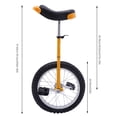 thumbnail image 2 of Wheel Outdoor Unicycle 24in Bike Balance Training Sports Seat Adjustable Height Blue,Black,Yellow,Red, 2 of 24