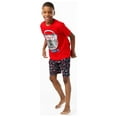 thumbnail image 6 of Sleep On It Boys 2-Piece Short-Sleeve Jersey Pajama Shorts Set - Pro-Gamer - Red, Size: S 6/7, 6 of 6