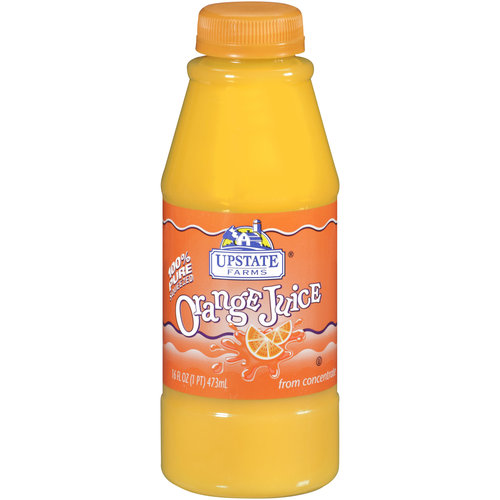 Upstate Farms 100 Pure Squeezed Orange Juice, 16 Oz.