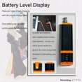 thumbnail image 5 of Airbrush Kit with Compressor Rechargeable handhold portable air brush kit cordless Gravity Feed Dual Action 0.3mm Nozzle 2 Batteries Power Display Compact for Models DIY Painting, Orange, 5 of 6