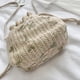 thumbnail image 5 of Bolsos Hombro Con Flores Encaje Bolsos Cruzados Paja para Mujer (blanco), 5 of 9