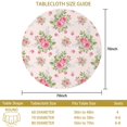 thumbnail image 3 of Pioneer Flower Floral Print Pattern Round Tablecloth 60 X 60 Inch, Wrinkle Resistant Wipeable Table Cloth for Kitchen Dining Picnic Patio Party, 3 of 6