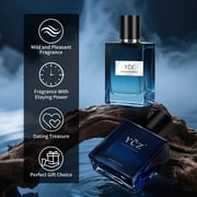 Ycz Mens Cologne Gift Set, 2-Bottle Set (1.7 oz each),Oceanic and Woody Notes Long-Lasting Scent