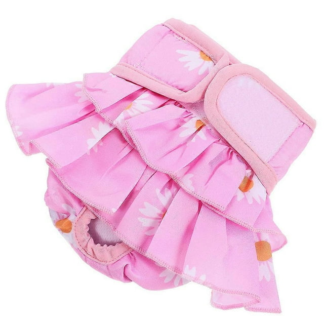 Pet Dog Period Pants Female Dog Nappy Dress Washable Absorbent Doggy Diaper S