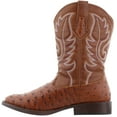 thumbnail image 4 of Roper 09-020-1900-0807 (DS)Mens Tan Faux Leather Ostrich Print Vamp, 4 of 7