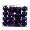 thumbnail image 3 of 48 bolas navideñas colgantes irrompibles con aro colgante en forma de lágrima violeta, 3 of 9