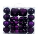 thumbnail image 3 of 48 bolas navideñas colgantes irrompibles con aro colgante en forma de lágrima violeta, 3 of 9