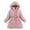 Pink, variant on Krdevn Long Waist Winter Coat for Girls with Warm Filling and Detachable Hood,Size:9-10 Years