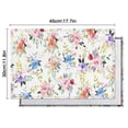 thumbnail image 5 of Pioneer Flower Floral Print Pattern Summer Placemats Table Placemats Set Of 6-Linen Kitchen Washable Placemats Table Mats 12x18 Inch Non-Slip Heat Resistant, 5 of 5