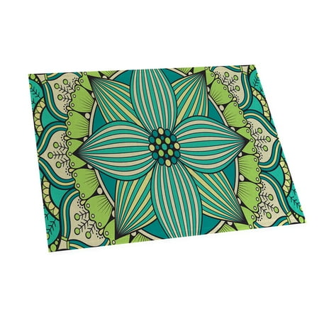 

HEVIRGO Multicolor Flower Anti-slip Place Mat Dining Table Cushion Coaster Cup Pad Decor Linen