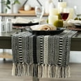 thumbnail image 3 of DII Black Braided Stripe Table Runner, 3 of 4