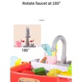 thumbnail image 3 of Juguete para fregadero de cocina HUOGUO Cat Apparel con 28 lavaplatos eléctricos, 3 of 5