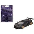 thumbnail image 6 of Lamborghini Aventador "LB-Works" Matt Black with Carbon Hood Limited Edition 1/64 Diecast Model Car by Mini GT, 6 of 6