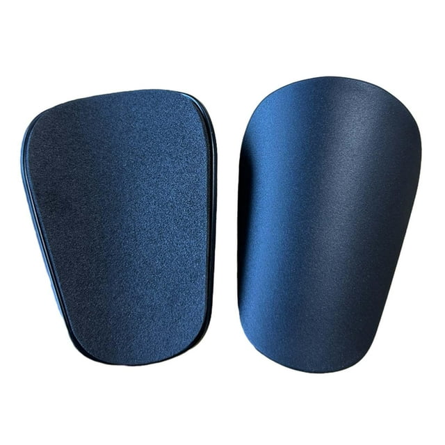 2x Mini espinilleras de fútbol EVA con absorción de impactos, cómodas espinilleras para Negro L