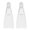 White XS code, variant on LAIQIEN Flexible Swimming Training Fin Swim Flippers Travel Size Swim Fin for Man Women Kid Snorkeling Diving Swimming Pool